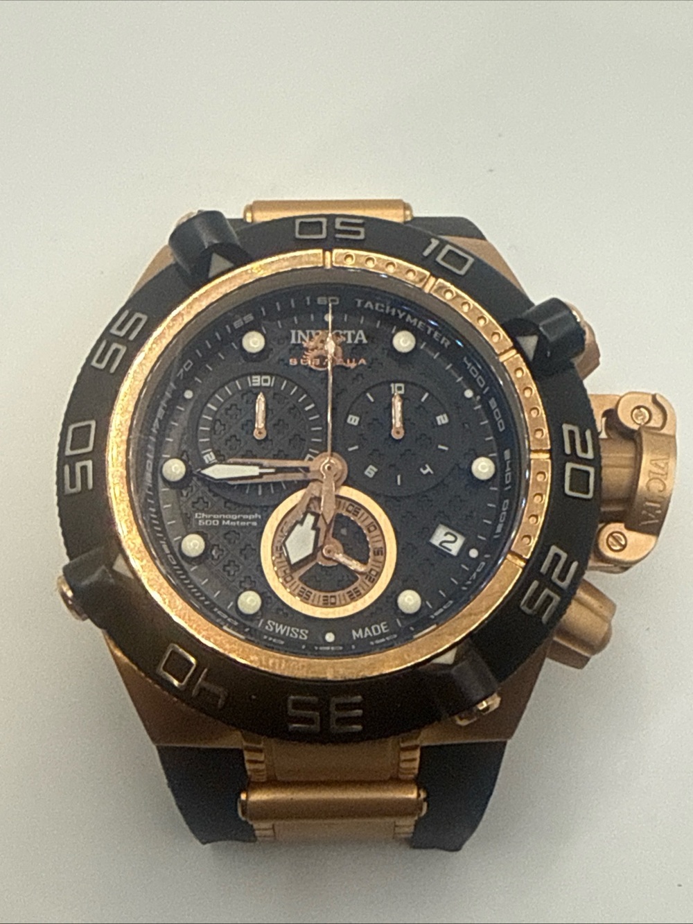 Invicta Subaqua Noma IV Swiss-made quartz New Battery Needs A Band!!